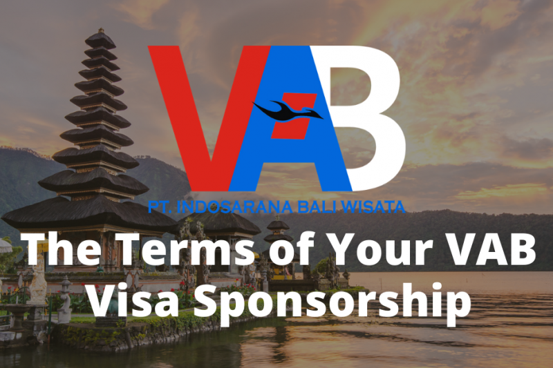 Visa Agency Bali Clients – The Terms of Your Social & Business Visa Sponsorship