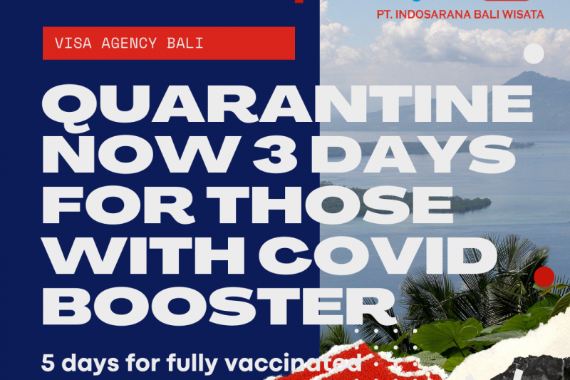 Quarantine now 3 days for those with covid booster